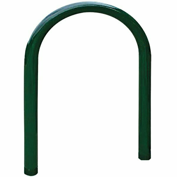 Wausau Tile 52'' Inground Mount Metal U-Style Bike Rack 676MF9015